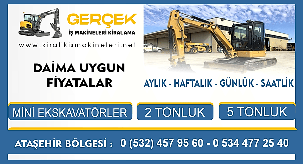 Ataşehir Kiralık Mini Ekskavatör | Özgür Kiralama