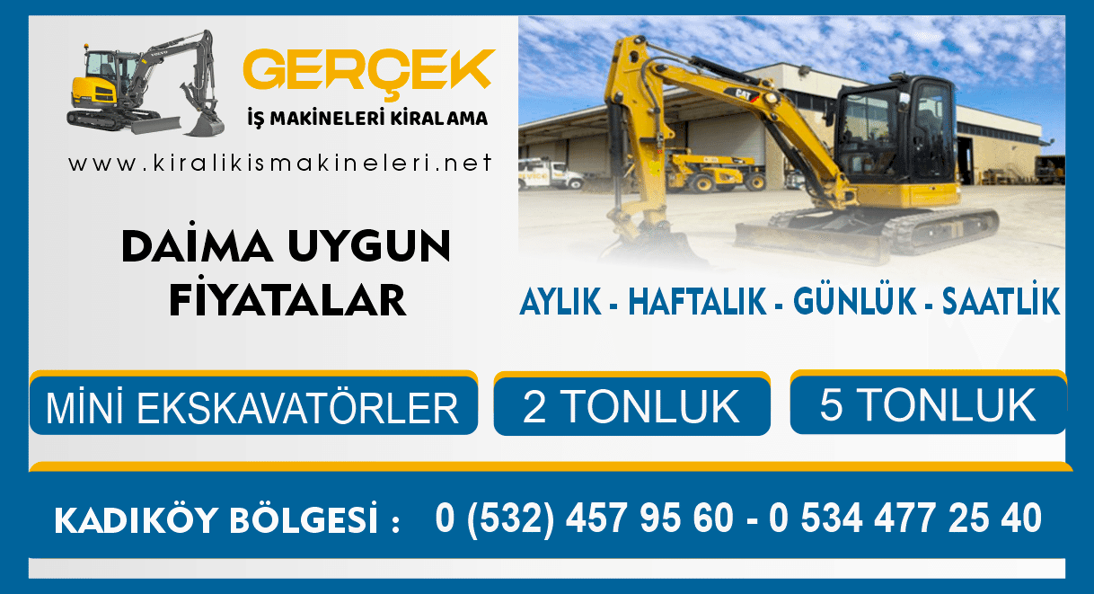 Kadıköy Kiralık Mini Ekskavatör | Özgür Kiralama