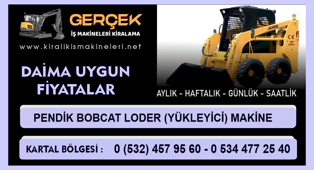 Pendik Kiralık Bobcat Loder | Yükleyici Makine Kiralama