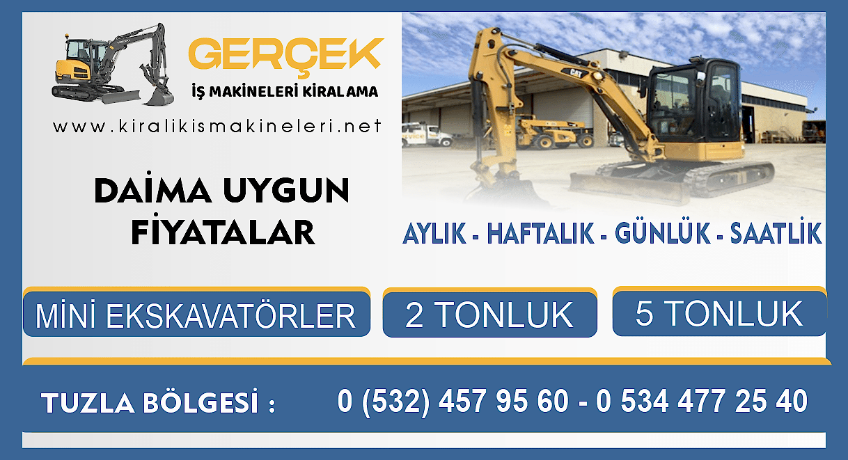 Tuzla Kiralık Mini Ekskavatör | Özgür Kiralama