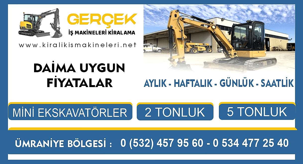Ümraniye Kiralık Mini Ekskavatör | Özgür Kiralama